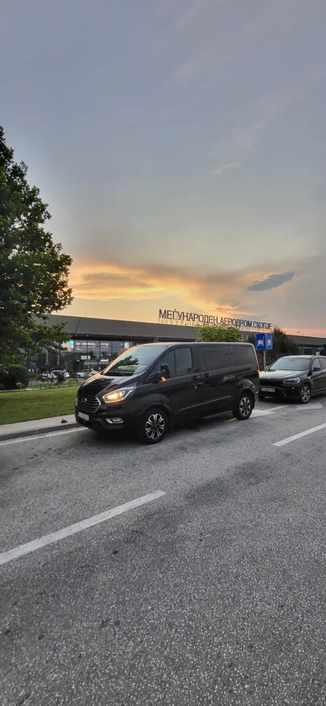 Skopje Airport Taxi Transfrers Ford Transit Webp